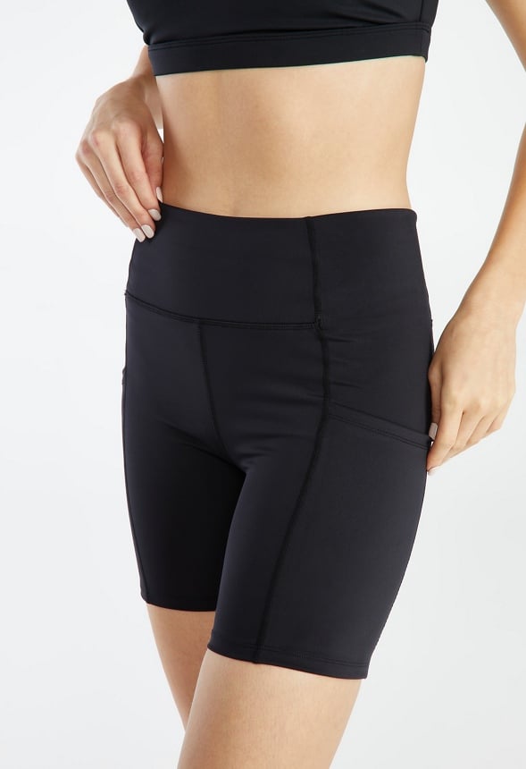 Pocket Active Biker Shorts Black Caviar