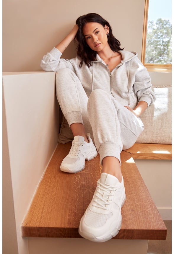 Booty Sculptor Fleece Joggers Light Grey Heather