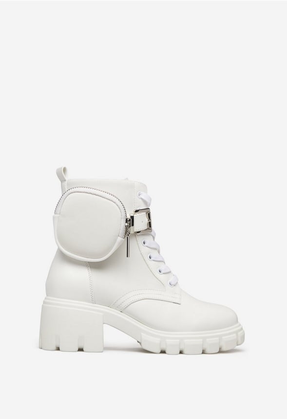 Tanzi Lug Sole Boot White