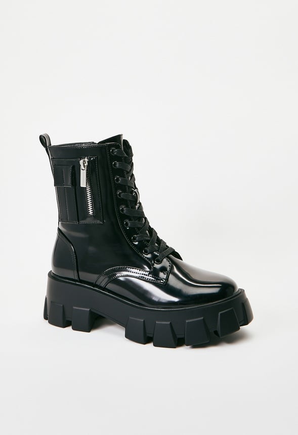 Reverie Combat Boot Black