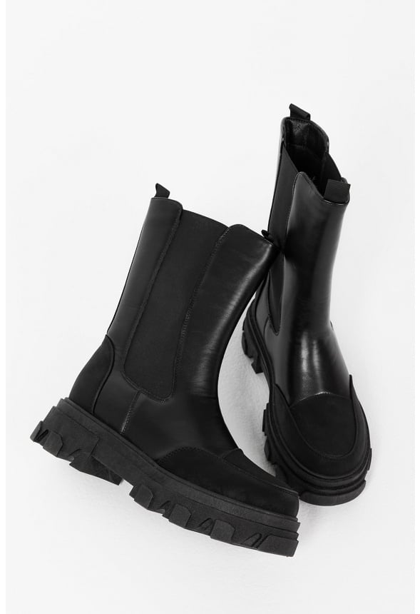 Bego Lug Sole Ankle Boot Black