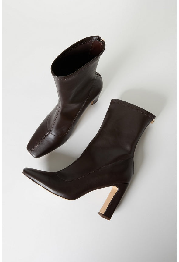 Maddie Stiletto Bootie Cacao Brown