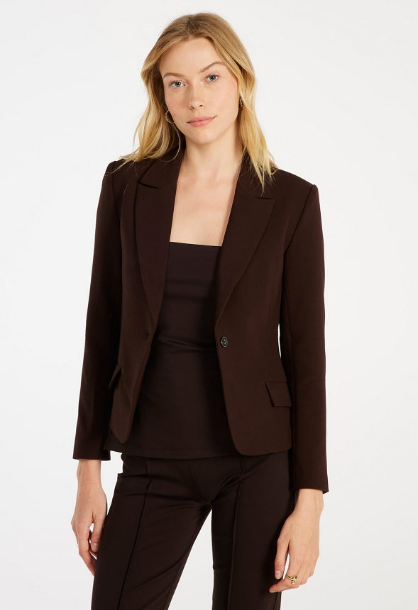 Fitted Short Blazer Coffee