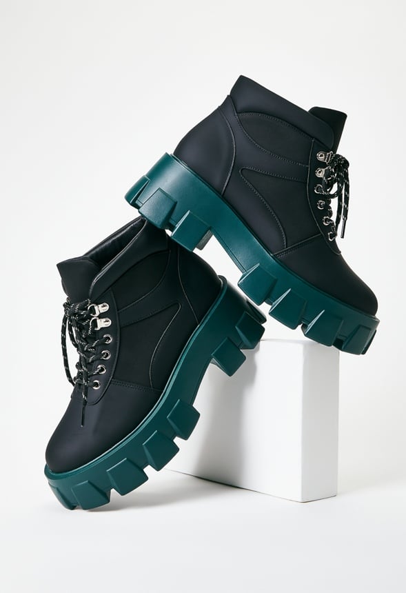 Sylvie Lug Sole Ankle Boot Black
