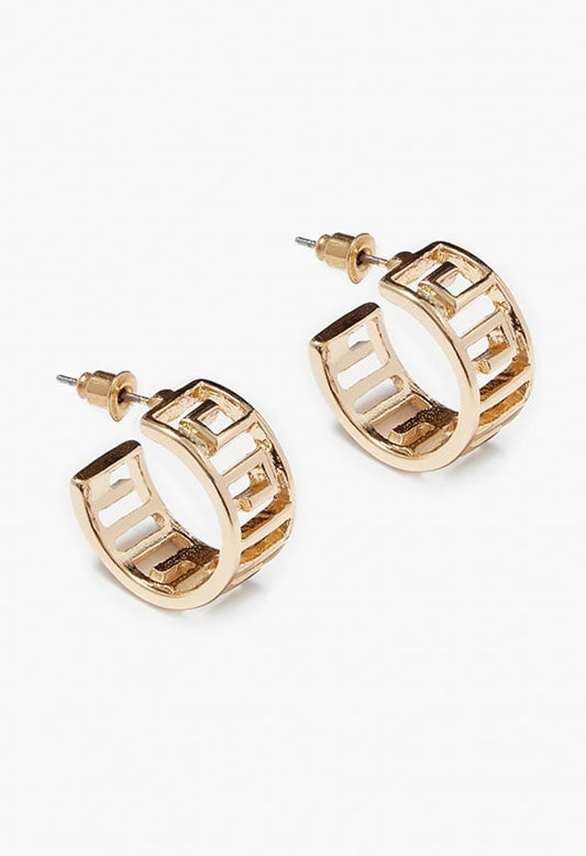 Riley Script Design Hoops Gold