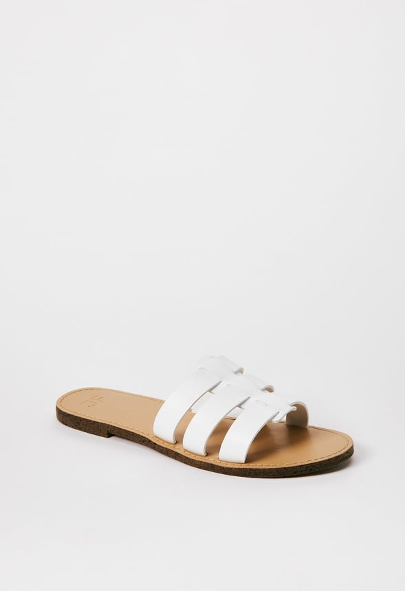 Naya Flat Slide Sandal Bright White