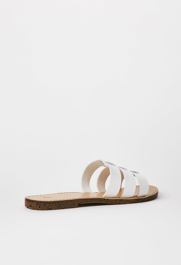 Naya Flat Slide Sandal Bright White