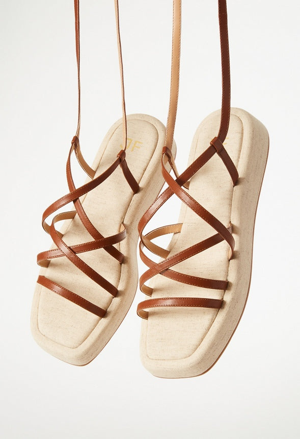 Tori Gladiator Sandal Leather Brown