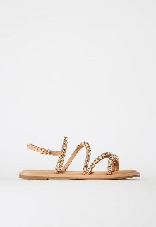 Geneva Gladiator Sandal New Nude