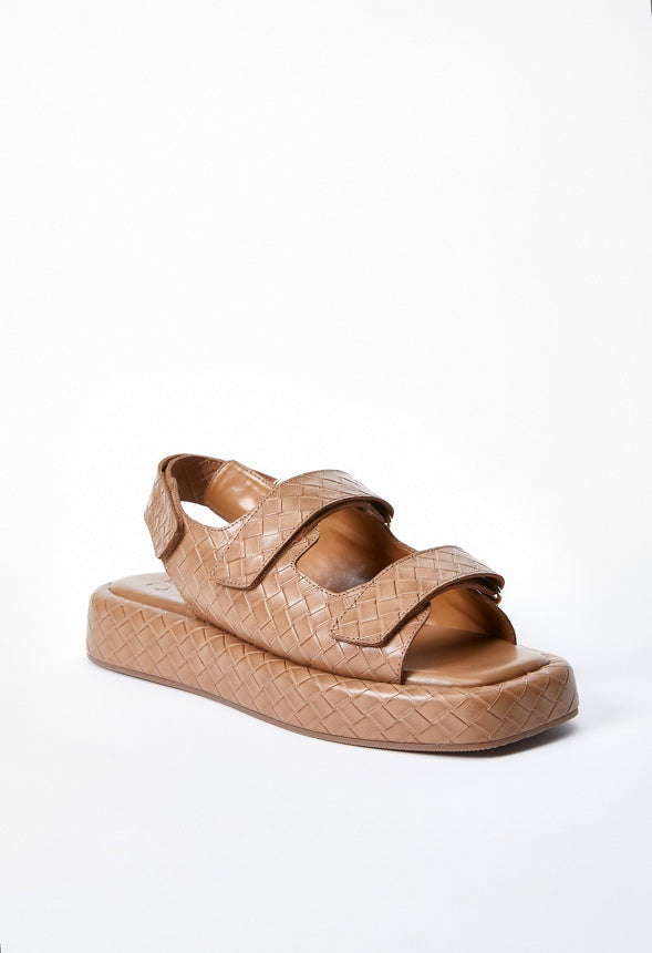 Rita Flat Sandal Light Camel