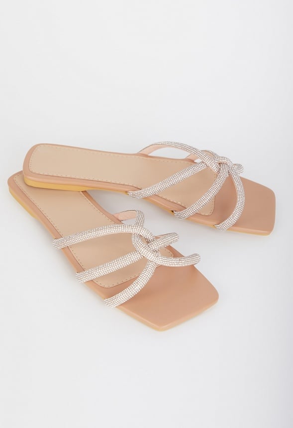 Jen Flat Sandal Silver