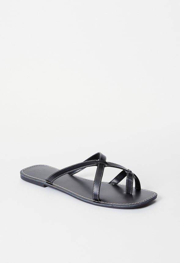 Chleo Flat Sandal Black