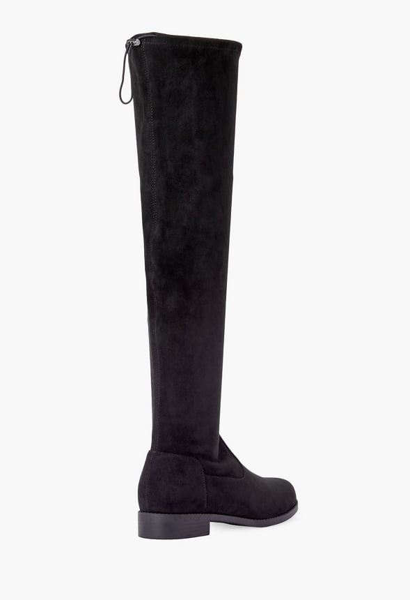 Reena Over-The-Knee Flat Boot Black