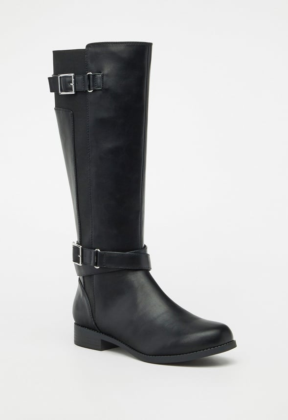 Valerie Flat Boot Black
