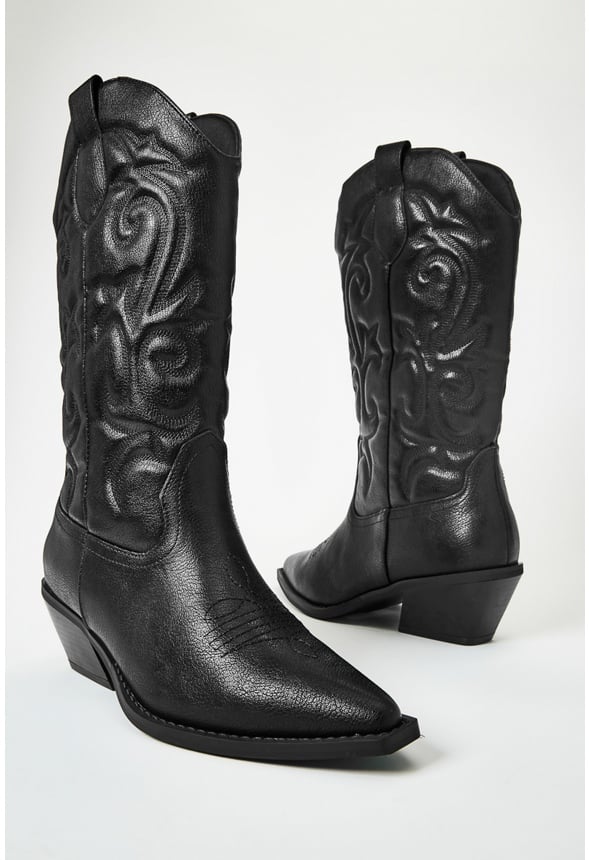 Addie Western Boot Black