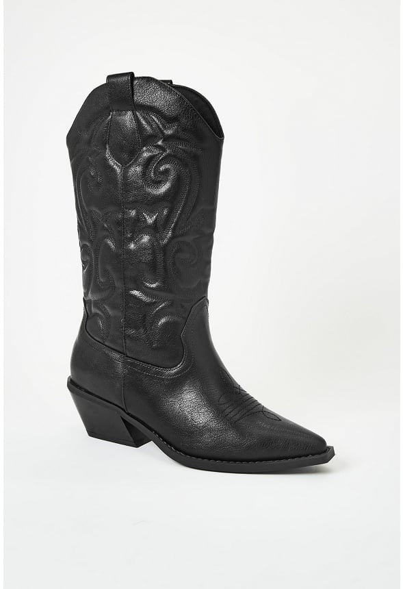Addie Western Boot Black