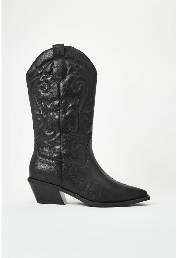 Addie Western Boot Black