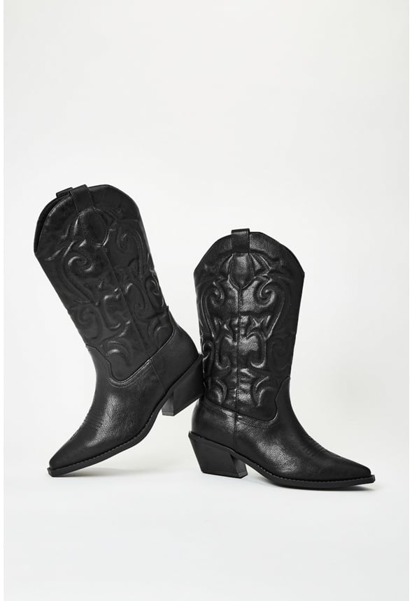Addie Western Boot Black