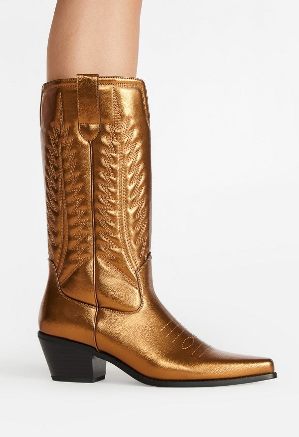 Zahra Western Boot Bronze