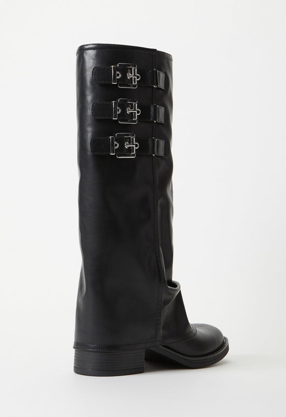Robbie Flat Boot Black