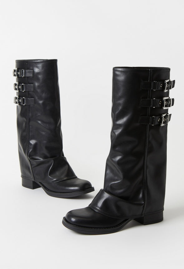 Robbie Flat Boot Black