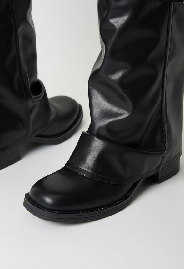 Robbie Flat Boot Black