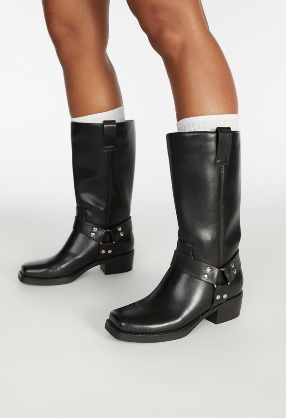 Braxton Flat Boot Black
