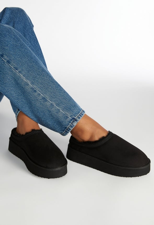 Hailey Platform Fuzzie Black
