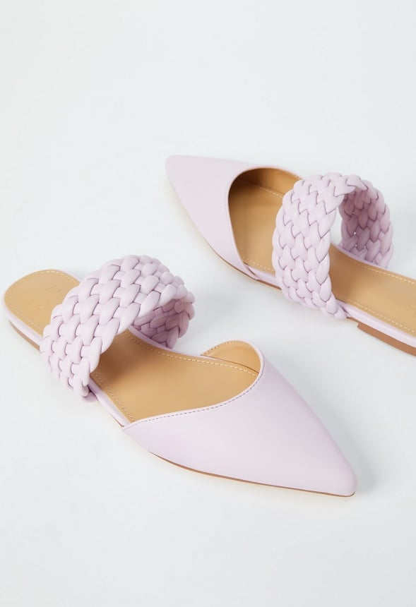 Alanis Pointed Toe Flat Lilac Snow
