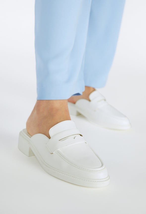 Jezzy Mule Loafer Bright White