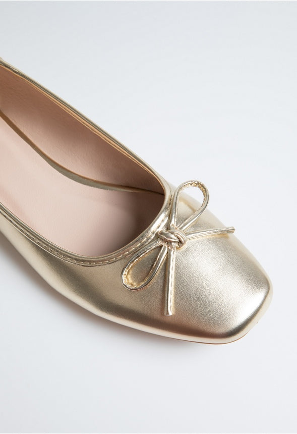 Luciana Ballet Flat Gold
