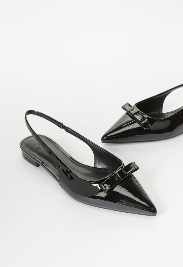 Naella Slingback Flat Black