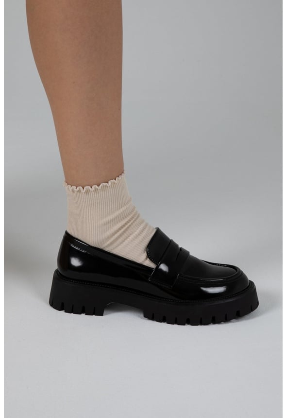 Evelyn Flat Loafer Black