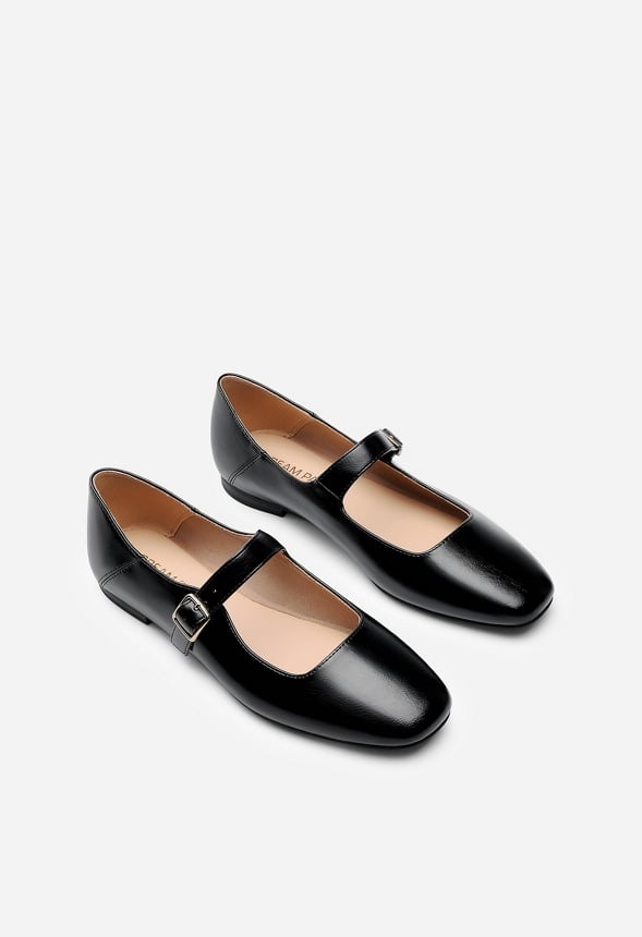 Mary Jane Flats Black