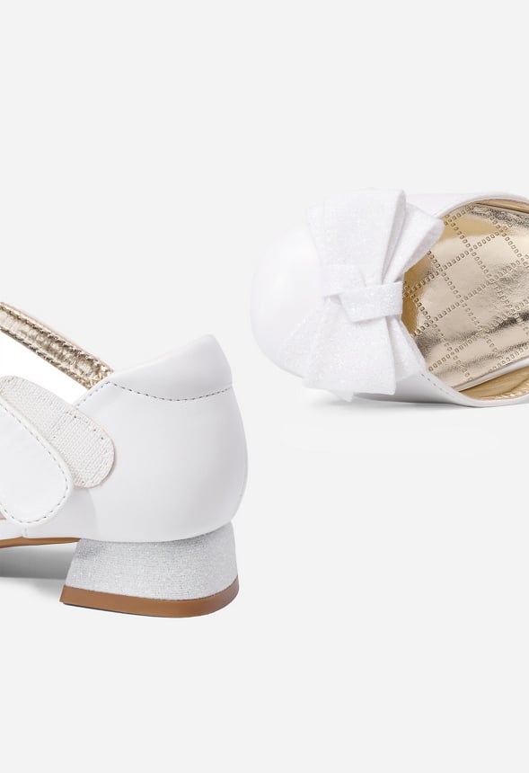 Occasion Bow Sandal White