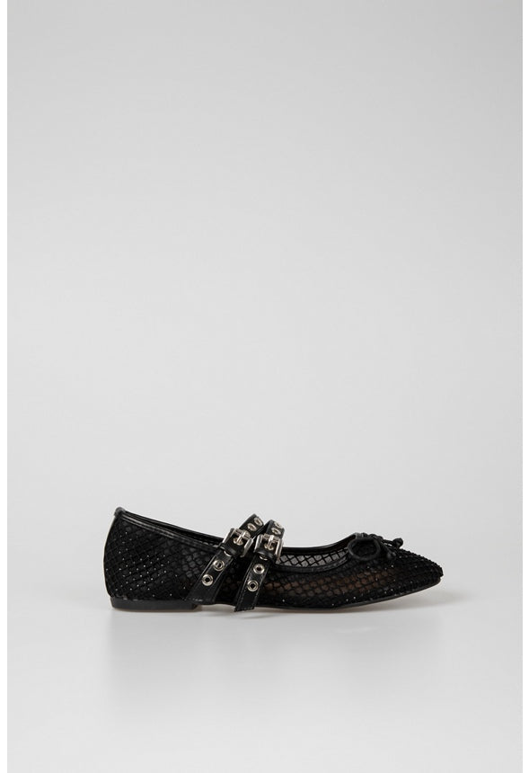 Ellie Ballet Flat Black