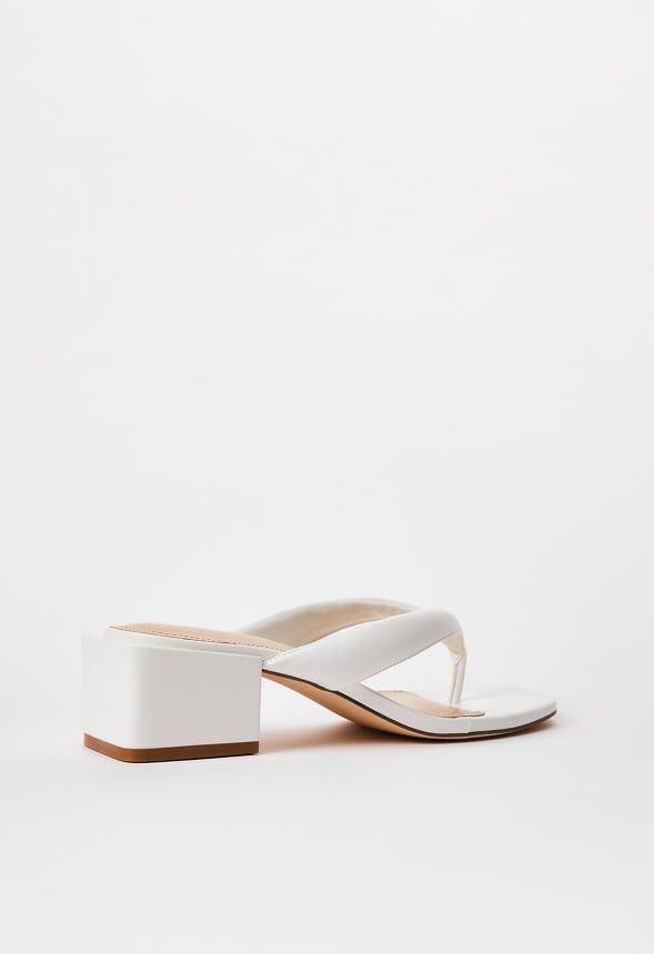 Aya Block Heeled Sandal Bright White