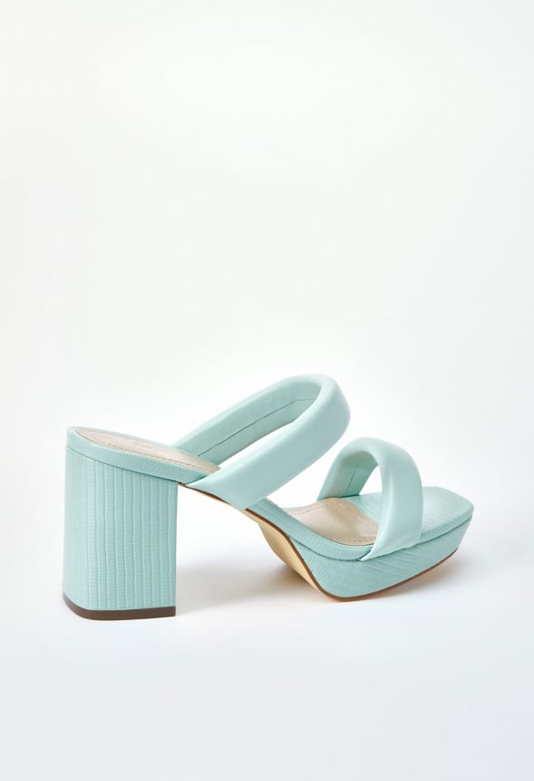 Indya Block Heeled Sandal Subtle Green