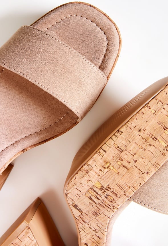 Carole Platform Heeled Sandal Warm Taupe