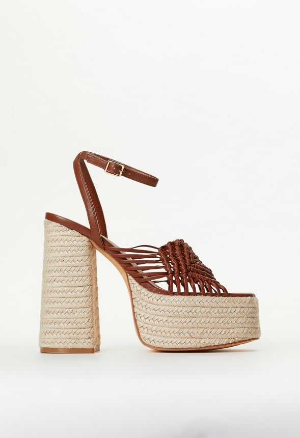 Sandra Platform Sandal Leather Brown