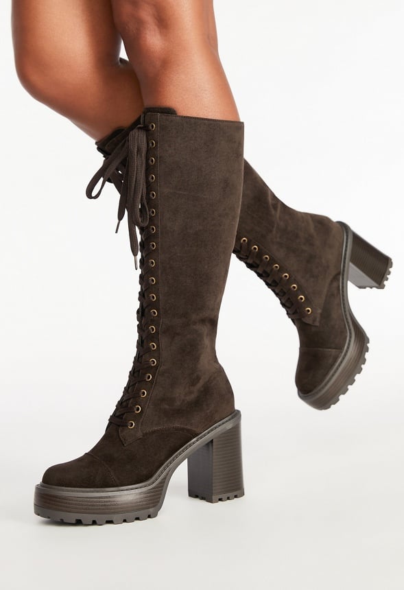Kitt Lace Up Boot Coffee