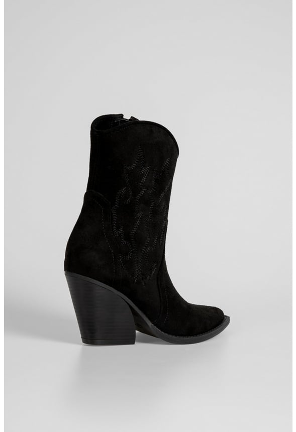 Lucia Cowboy Boot Black