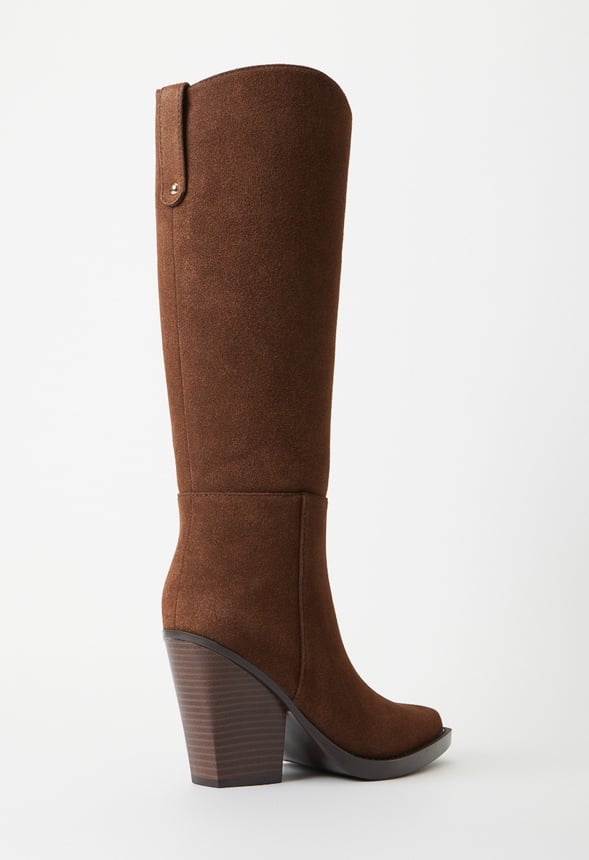 Meecah Heeled Boot Dark Brown