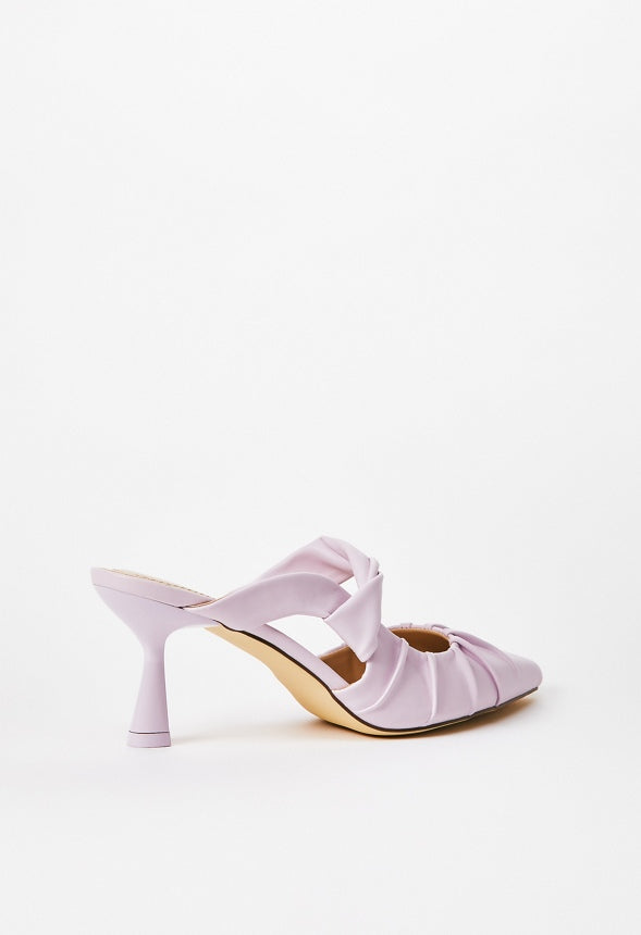 Clementine Embellished Court Lilac Snow