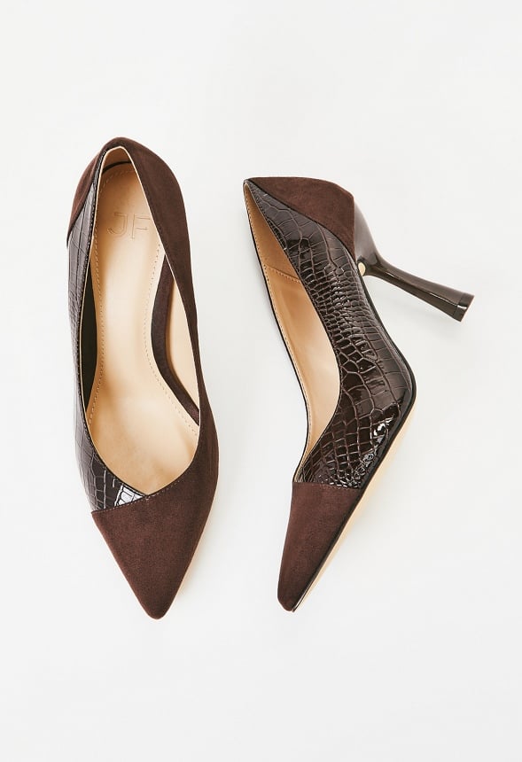 Estelle Pointed Toe Court Coffee