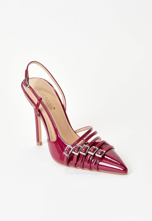 Evana Slingback Pump Anemone Red