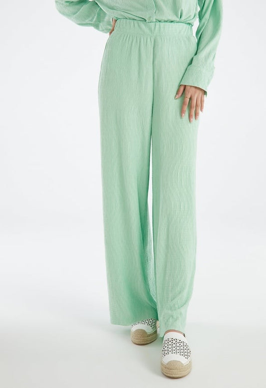 Plisse Trousers Hemlock Green