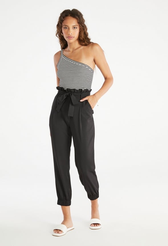 Paperbag Joggers Black Caviar
