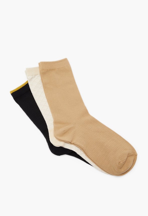 3 Piece Sock Set Multi