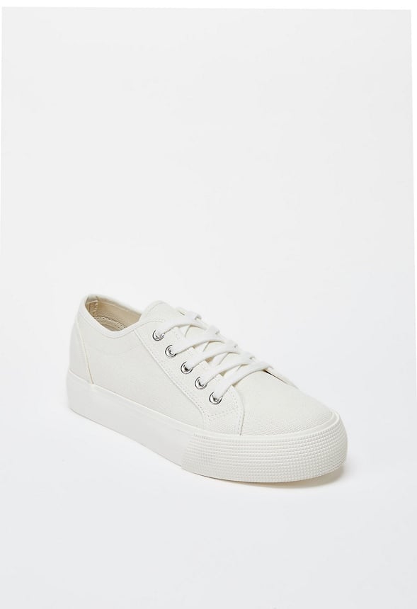 First Timer Platform Trainers Bright White